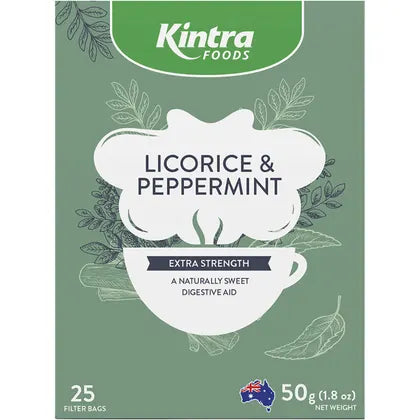 Kintra Foods Herbal Tea Bags Licorice & Peppermint Tea - 25