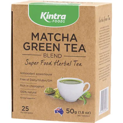 Kintra Foods Matcha Green Tea Bags (25) - 50g