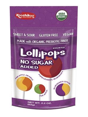Koochikoo Organic Sugar Free Lollipops 60g
