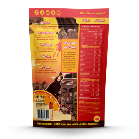 Macro Mike Premium Almond Protein Deluxe Chocolate 400g