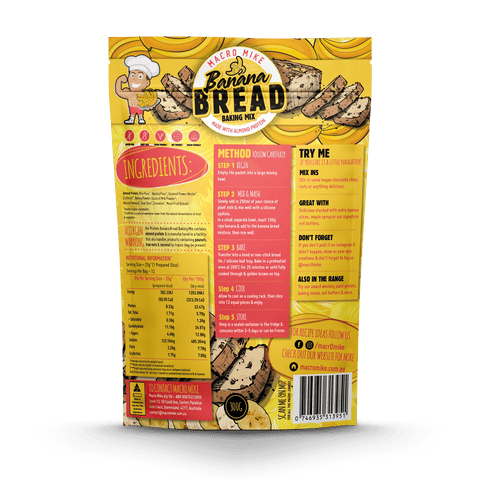 Macro Mike Bread Baking Mix - Almond Protein Banana Bread 300g