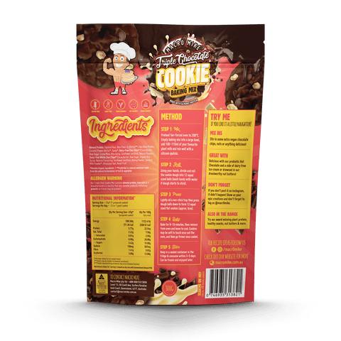 Macro Mike Cookie Baking Mix - Almond Protein Triple Chocolate 300g