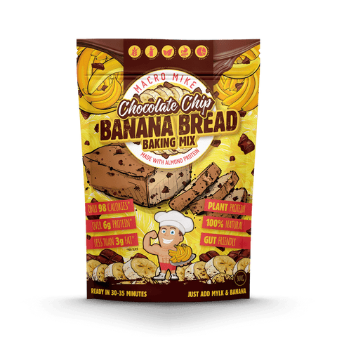 Macro Mike Bread Baking Mix - Almond Protein Chocolate Chip Banana Bread 300g
