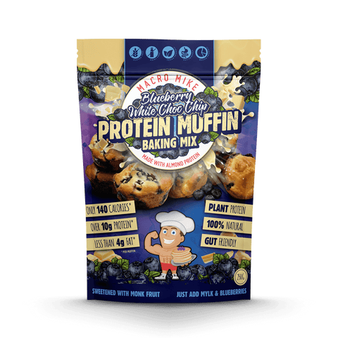 Macro Mike Muffin Baking Mix - Almond Protein Blueberry White Choc Chip 250g