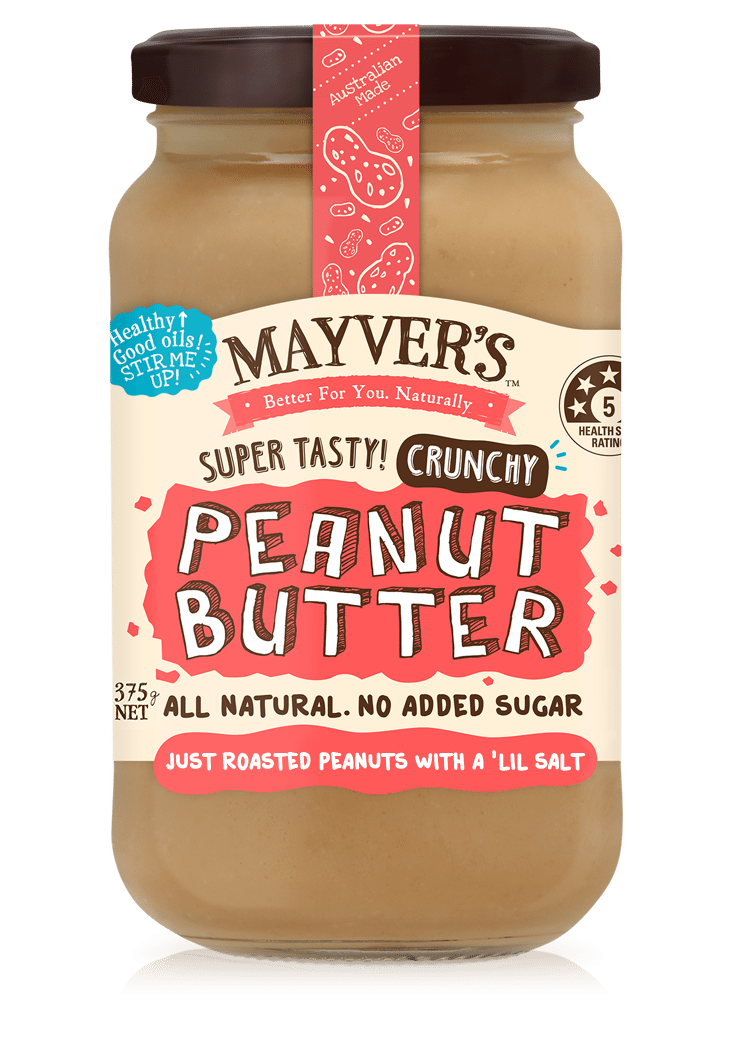 Mayver's Peanut Butter Crunchy 375g x6