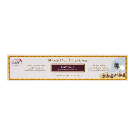 Marco Polo's Treasures Incense Sticks Patchouli - 10 Pack
