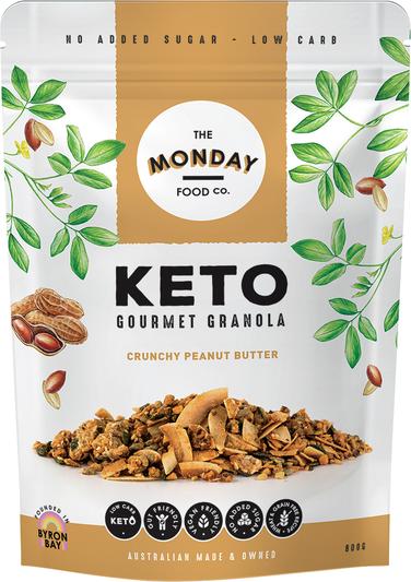 Monday Food Co. Keto Granola Crunchy Peanut Butter 800g