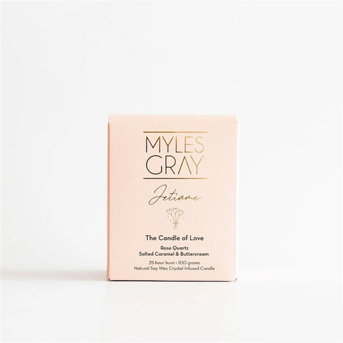 Myles Gray Crystal Infused Soy Candle - Mini Salted Caramel & Buttercream 100g