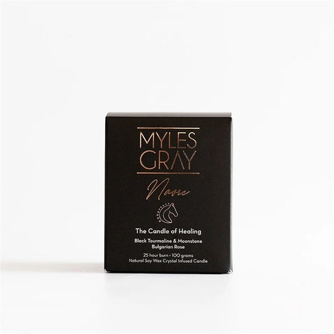 Myles Gray Crystal Infused Soy Candle - Mini Bulgarian Rose 100g