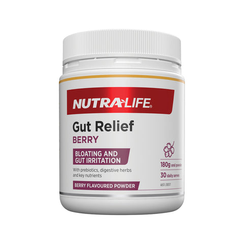 NutraLife Gut Relief Berry Oral Powder 180g