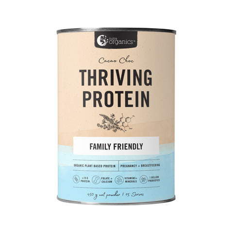 Nutra Organics Thriving Pea Protein Cacao Choc 450g