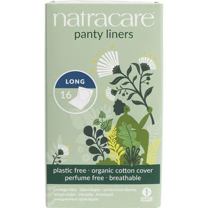 Natracare Organic Panty Liners Long 16 pack
