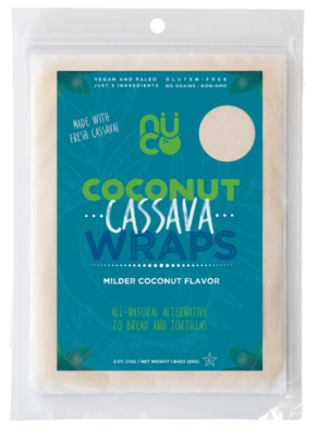 Nuco Coconut Cassava Wraps 55g (5x11g)