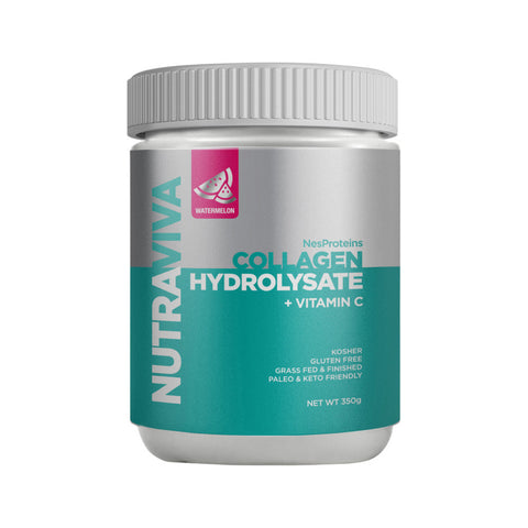 NutraViva NesProteins Collagen Hydrolysate + Vitamin C Watermelon 350g