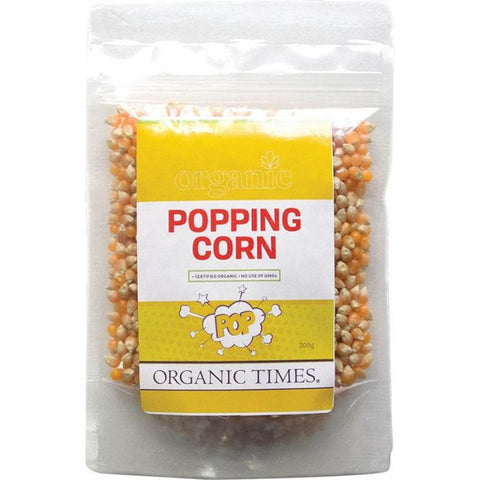 Organic Times Popping Corn 200g