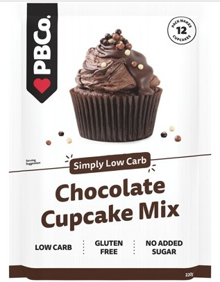 PBCo Simply Low Carb Chocolate Cupcake Mix 220g