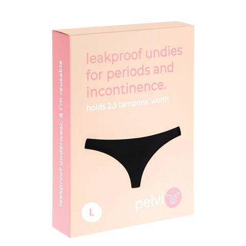 Pelvi Leakproof Underwear Bikini Black XS-XXL