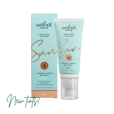 Wotnot Natural Face Sunscreen 40 SPF Beige BB Cream 60g