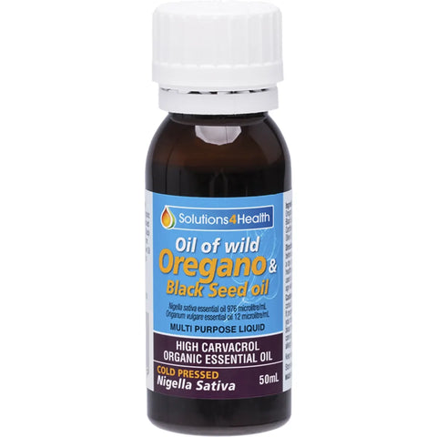 Solutions 4 Health Oil of Wild Oregano with Black Seed Oil 50ml