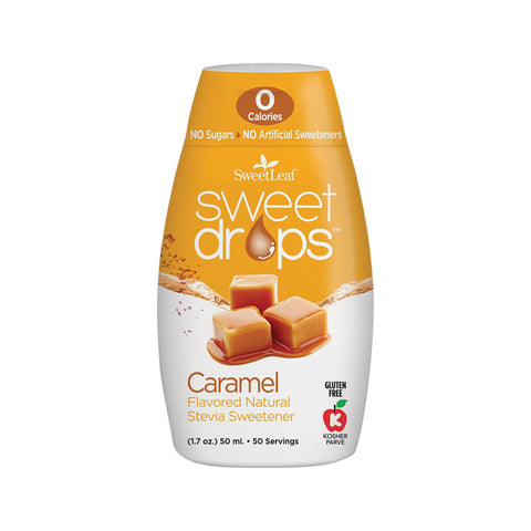 Sweet Leaf Sweet Drops Stevia Liquid Caramel Squeeze Pack 50ml