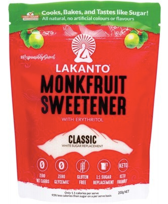 Lakanto Monkfruit Sweetener Classic with Erythritol 200g