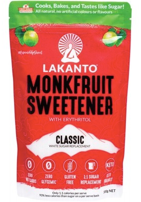 Lakanto Monkfruit Sweetener Classic with Erythritol 500g