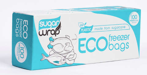 Sugarwrap Eco Freezer Bags from Sugarcane - Medium