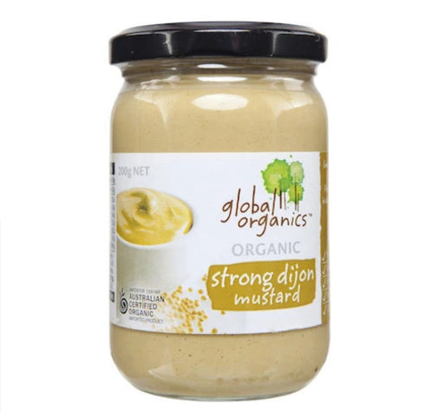 Global Organics Strong Dijon Mustard 200g x 6