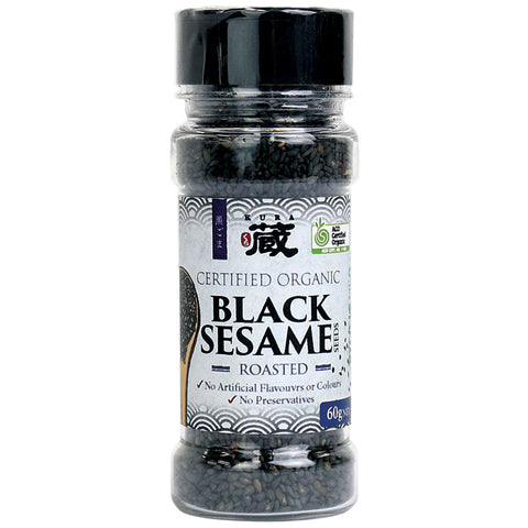 Kura Organic Black Sesame Seed Roasted 60g CLEARANCE