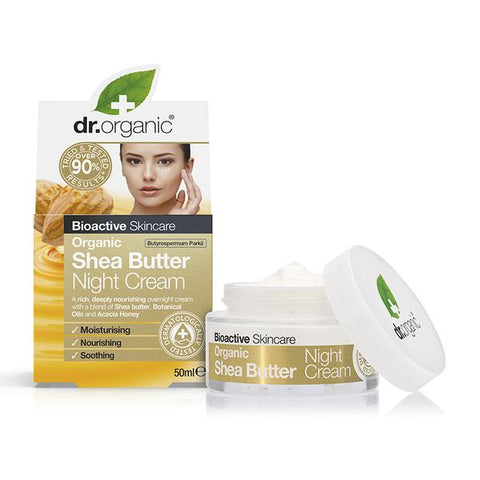 Dr Organic Night Cream Organic Shea Butter 50ml