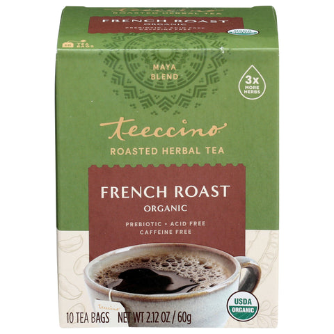 Teeccino Herbal Coffee Bags French Roast X 10 Bags