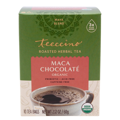 Teeccino Herbal Coffee Bags Maca Chocolate X 10 Bags