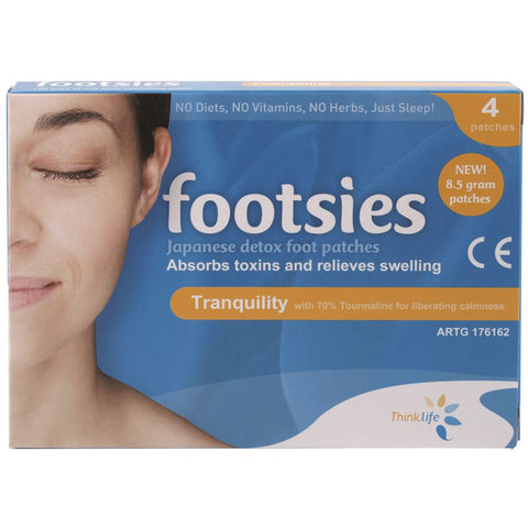 Footsies By Thinklife (Japanese Detox Foot Patches) Tranquility Patches x 4 Pack