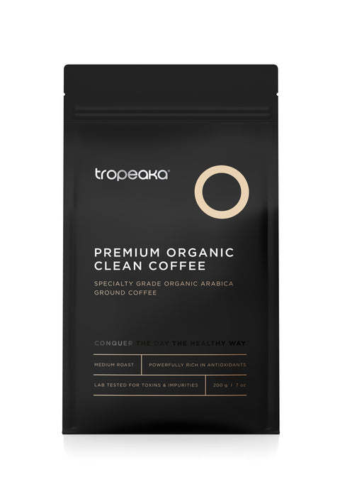 Tropeaka Premium Organic Clean Coffee - Ground 200g