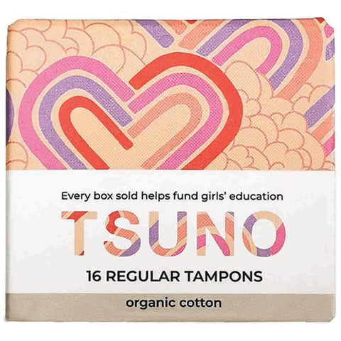 Tsuno Tampons Regular Organic Cotton 16pk