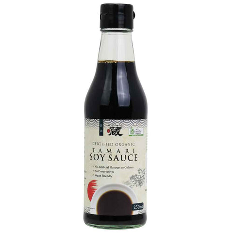 Kura Certified Organic Tamari Soy Sauce 250ml