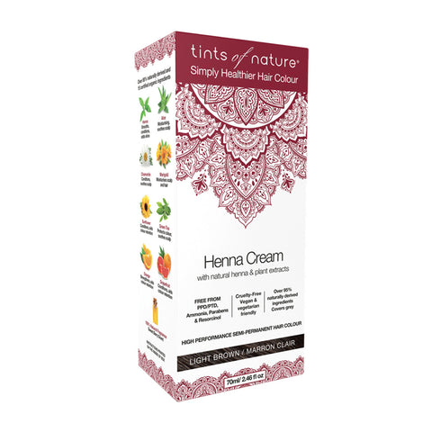 Tints of Nature Henna Cream Light Brown 70ml