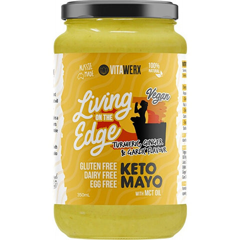 Vitawerx Keto Mayo - Living On The Edge Turmeric, Ginger & Garlic 350ml
