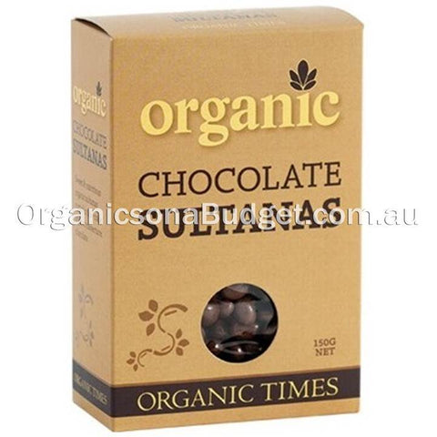 Organic Times Milk Chocolate Sultanas 150g