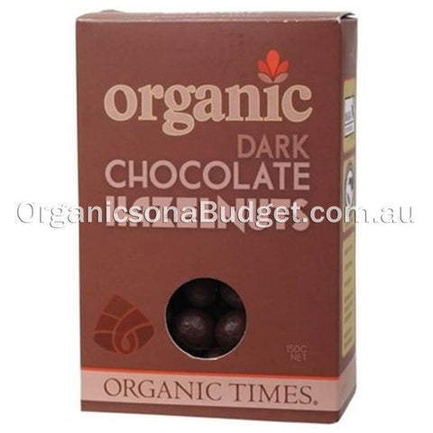 Organic Times Dark Chocolate Hazelnuts 150g