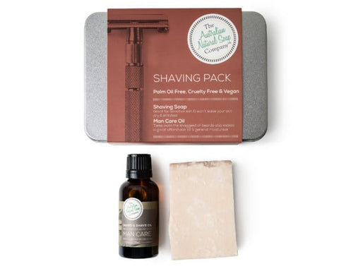 The Australian Natural Soap Co Shaving Pack Includes Shaving Soap Bar & Oil 2