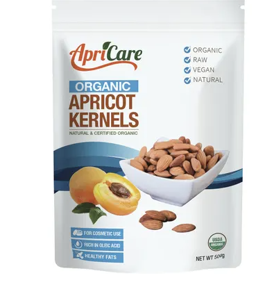 Apricare Organic Raw Apricot Kernels 500g