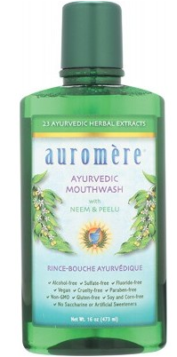 Auromere Ayurvedic Mouthwash Neem & Peelu 473ml x 6