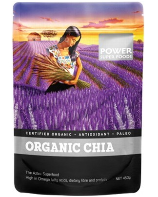 Power Super Foods Organic Raw Chia Seeds 450g