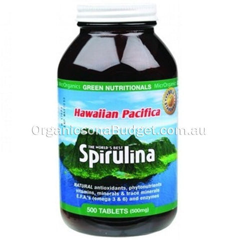 Green Nutritionals Spirulina (500mg) 500 Tabs