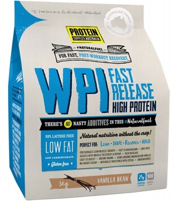 Protein Supplies Australia Whey Protein Isolate Vanilla 3kg