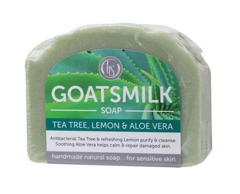 Harmony Soapworks Tea Tree & Lemon Goat's Milk Soap 140g