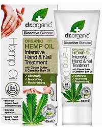 Dr Organic Hemp Hand and Nail Oil 100ml