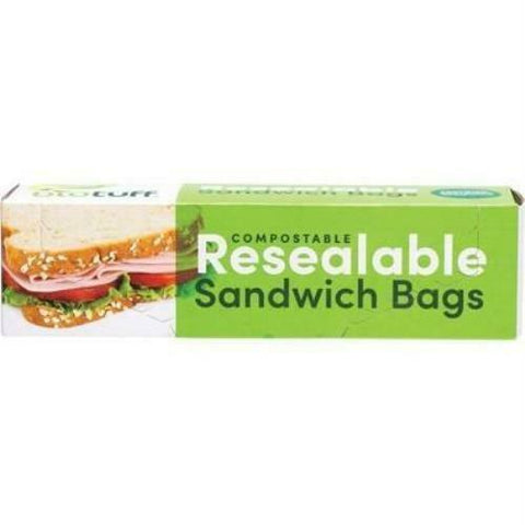 Biotuff Resealable Sandwich Bags 18x17cm - 30