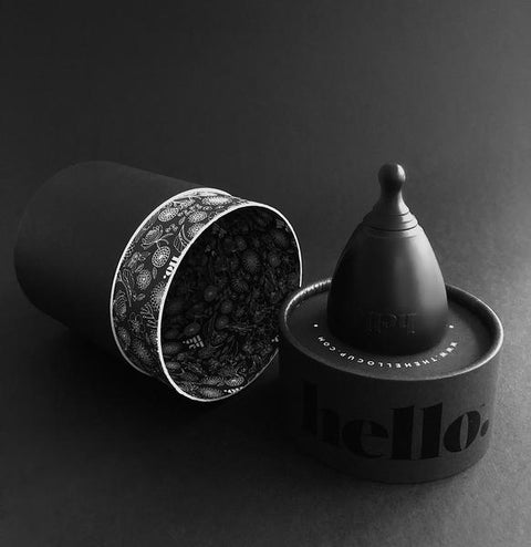 The Hello Cup Menstrual Cup - Black XS 1